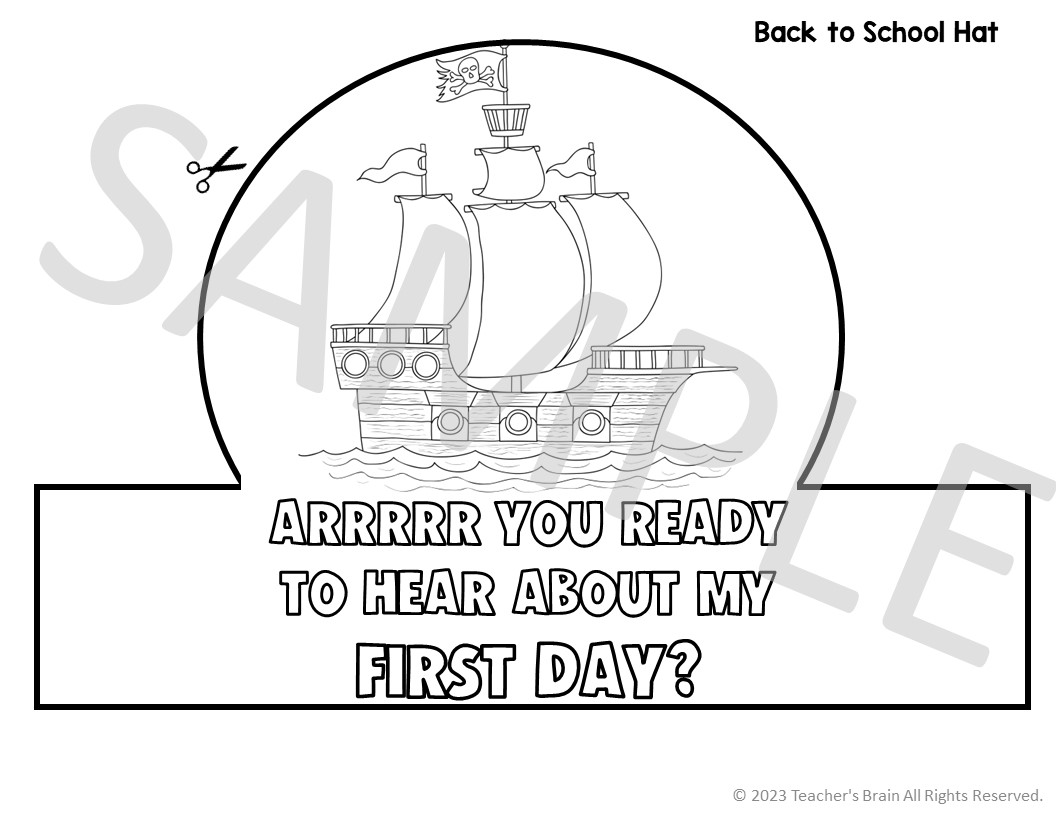 first day pirate hat