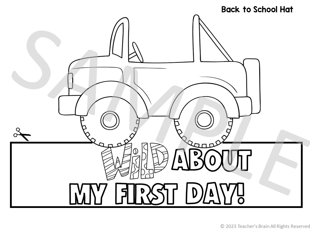 First Day of School Crown | Editable HATS Certificates | Writing Prompts - Image 2