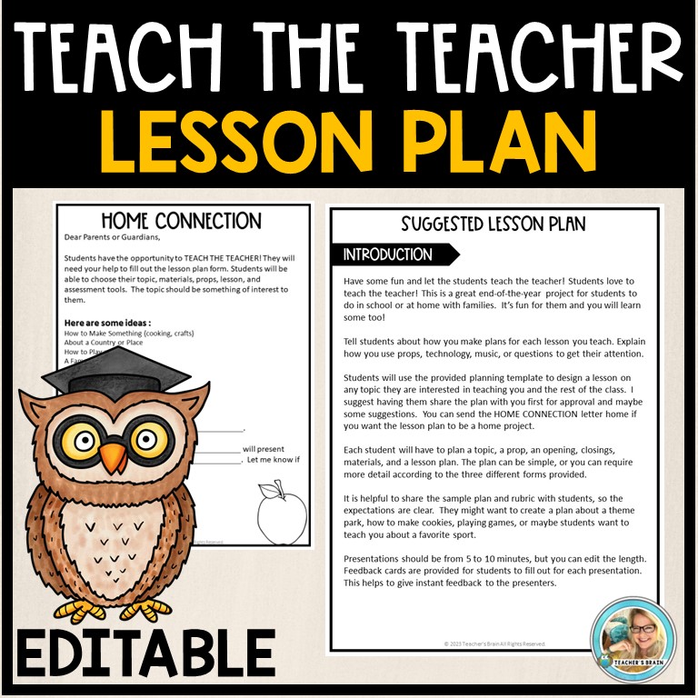 Teach the Teacher EDITABLE | End of the Year Activities - Image 2