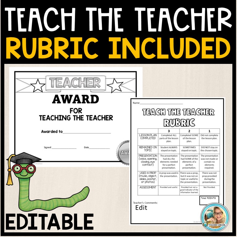 Teach the Teacher EDITABLE | End of the Year Activities - Image 4
