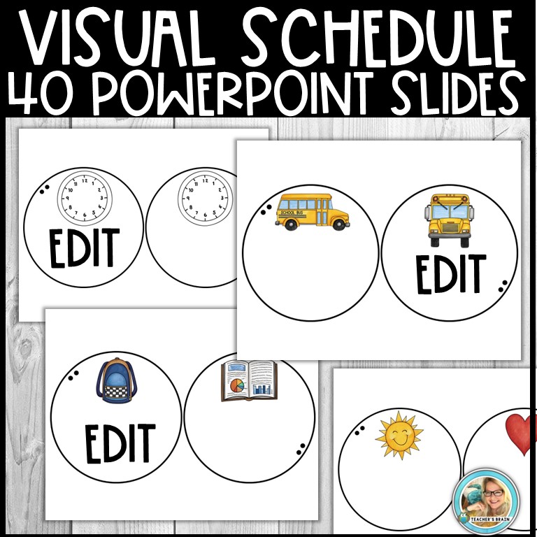 Classroom Daily Visual Schedule EDITABLE Cards | CATERPILLAR - Image 4