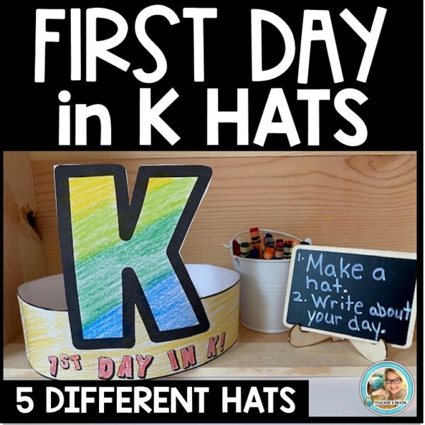 First Day of Kindergarten Crown | HAT Activities | Writing Prompts
