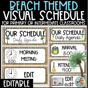 beach themed visual schedule