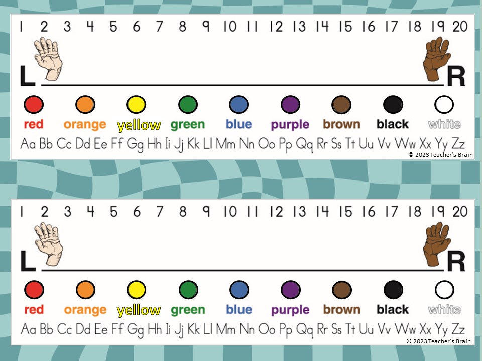 Color Word POSTER RETRO GROOVY Classroom Decor Set | Name Tags - Image 3