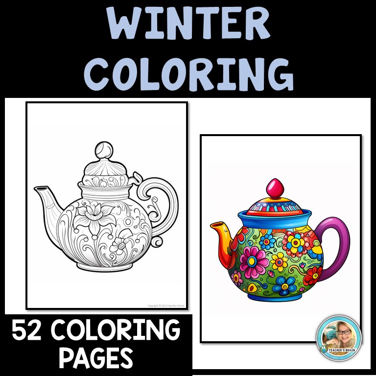 Winter Coloring Pages | Coloring Sheets | Winter Activities - Image 2