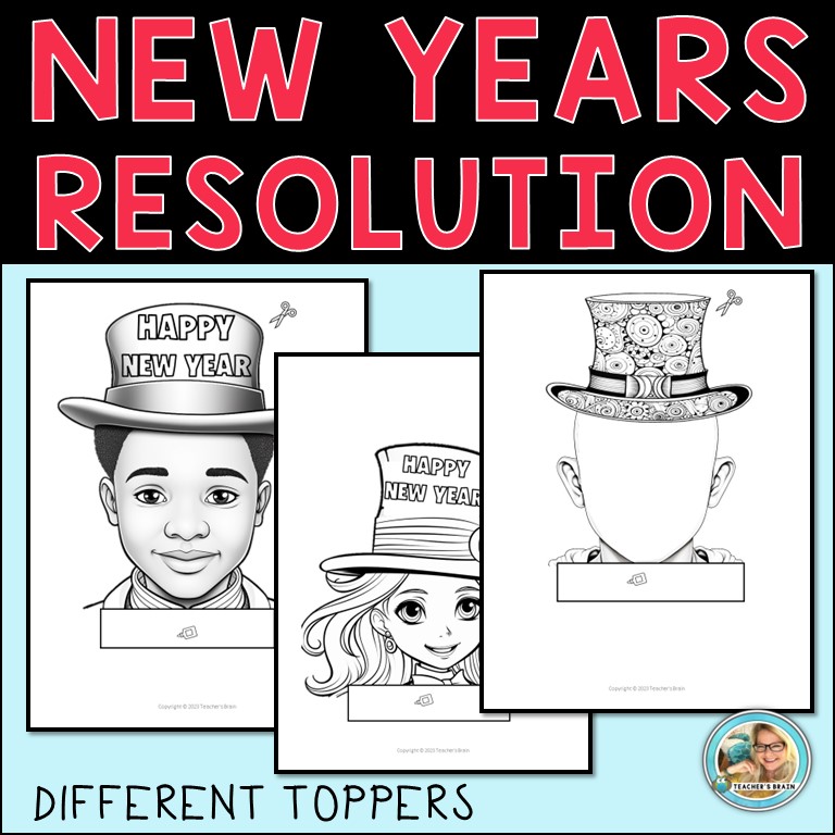 New Years Resolution 2024 Writing Craft | Goals | Bulletin Board Ideas - Image 2