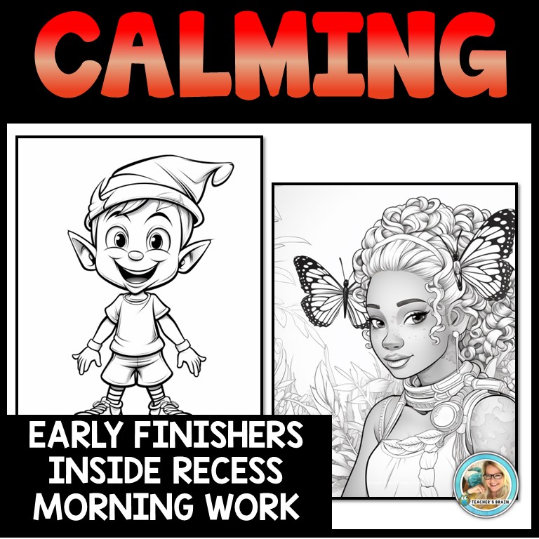 ELF Coloring Pages | Christmas Coloring Sheets | Activities - Image 3