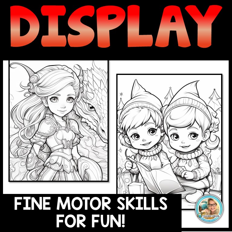 ELF Coloring Pages | Christmas Coloring Sheets | Activities - Image 4