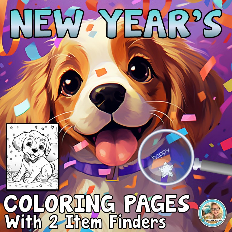NEW YEAR Coloring Pages for Kids | Sheets | Activities