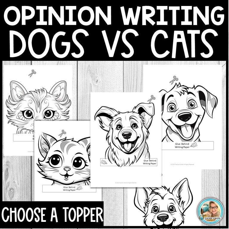 Opinion Writing Dog vs Cat | Graphic Organizers | Prompt - Image 3