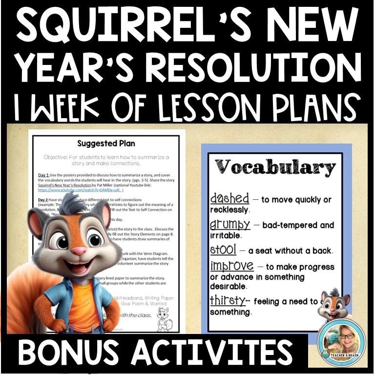 Squirrel's New Year's Resolution | A Storybook Companion | Craft | 2024 - Image 2