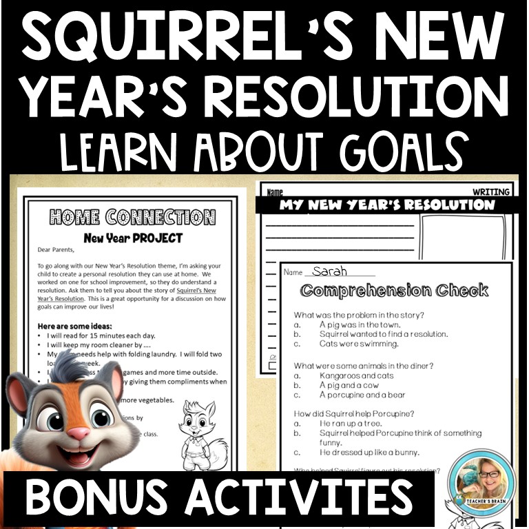 Squirrel's New Year's Resolution | A Storybook Companion | Craft | 2024 - Image 4