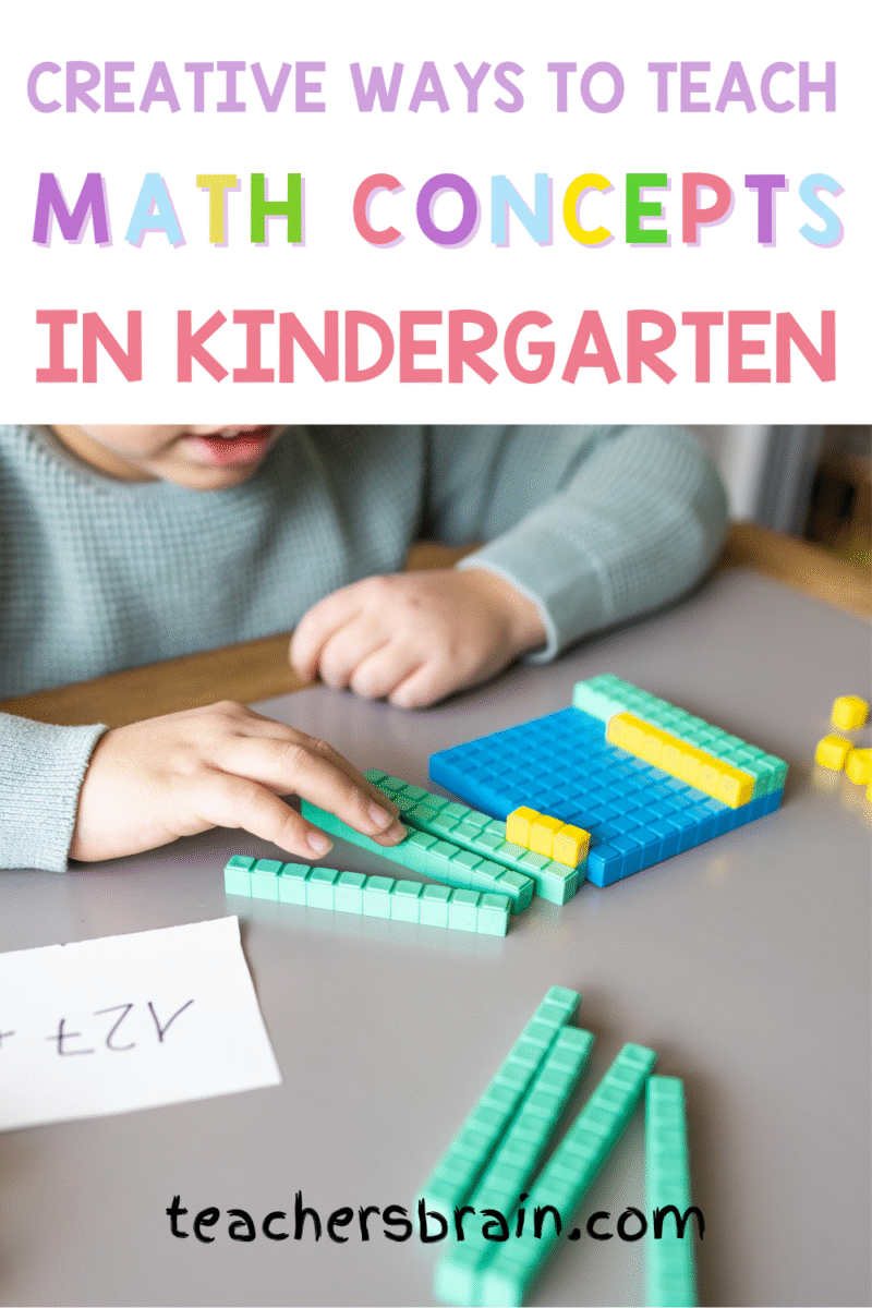 Learning Math Concepts 3 Creative Ways to Teach Math Concepts in Kindergarten - Teacher's Brain