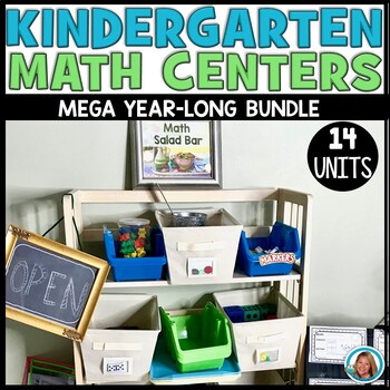 kindergarten math activities: math centers yearlong mega bundle