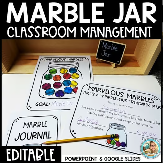 behavior management marble jar