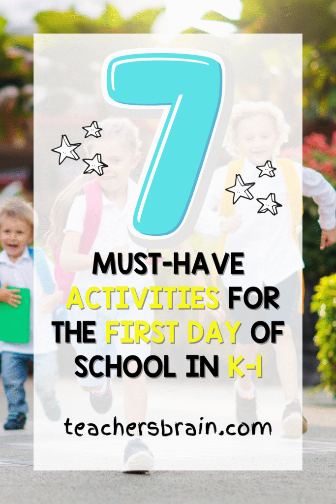back to school activities for kids