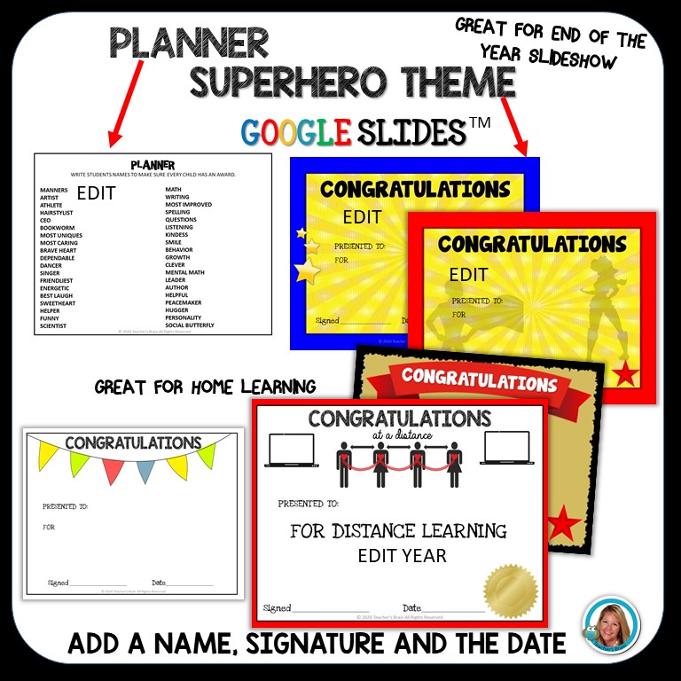 Editable Class Superlatives End of the Year Awards | Google Slides - Image 4