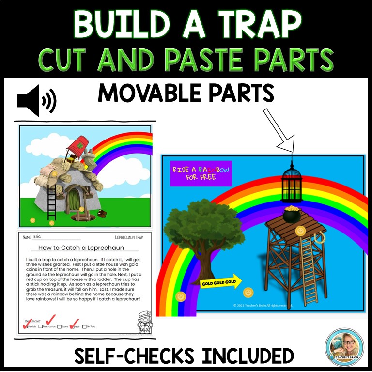 HOW to catch a LEPRECHAUN Writing    Build a Trap    St Patty Day Digital & Print - Image 3