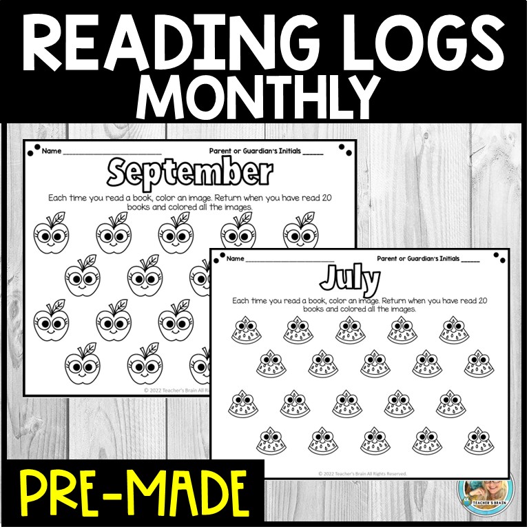 MONTHLY Reading Logs & Challenge – EDITABLE GOOGLE SLIDES - Image 4