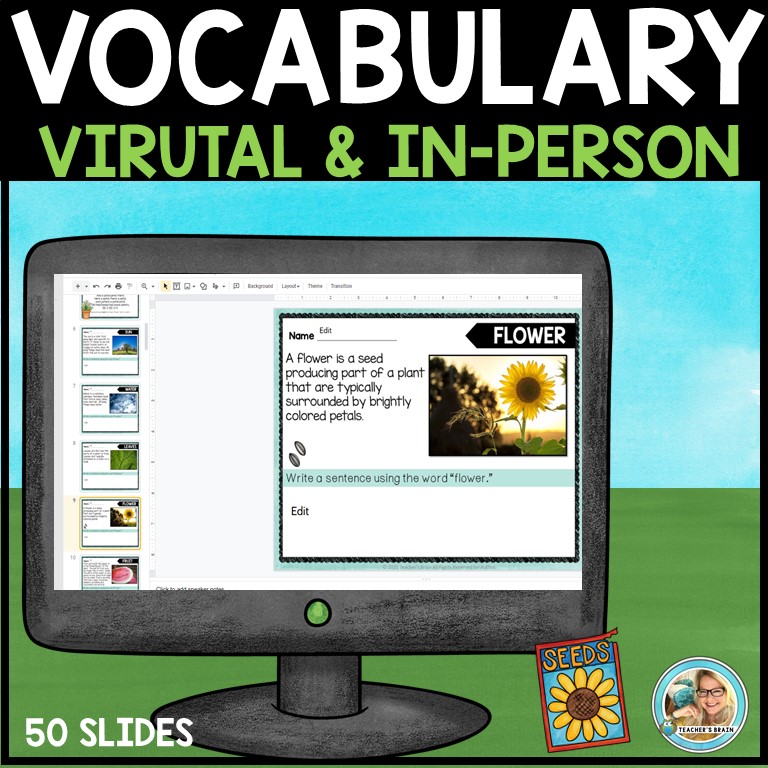 Plants Unit | Life Cycle | Parts Google Slides & Print Option - Image 4