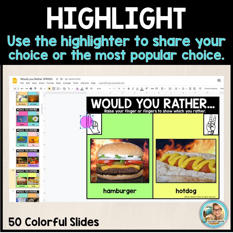 Would You Rather SPRING THEMED | Google Slides | Writing - Image 4