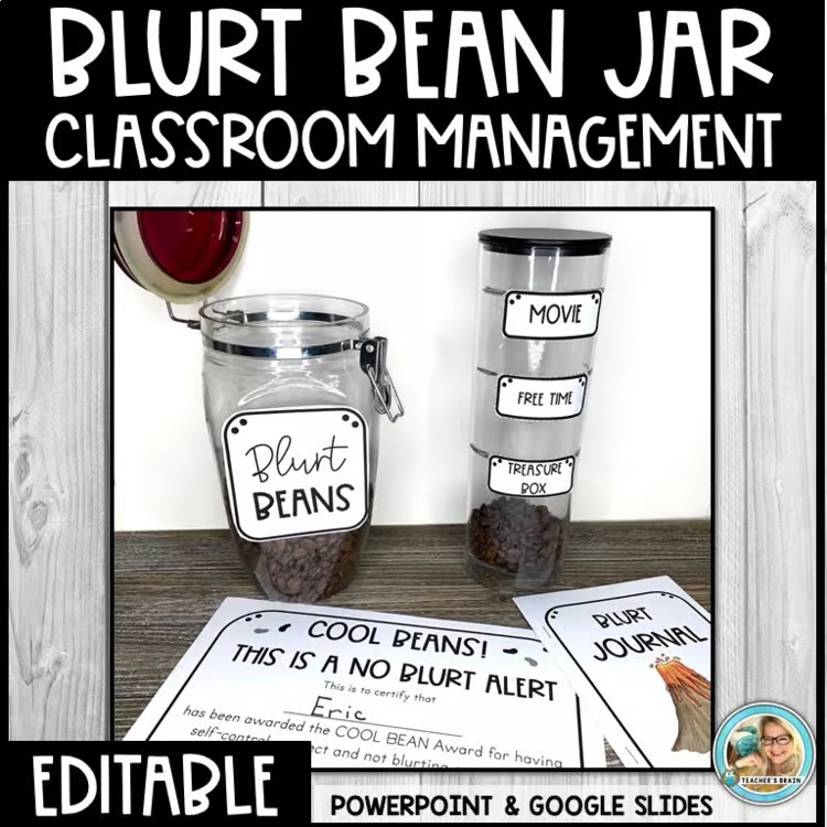 blurt bean jar classroom management