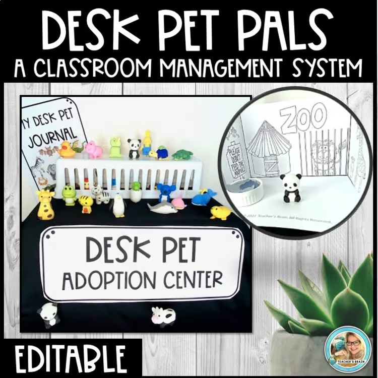 desk pets for kids classroom management