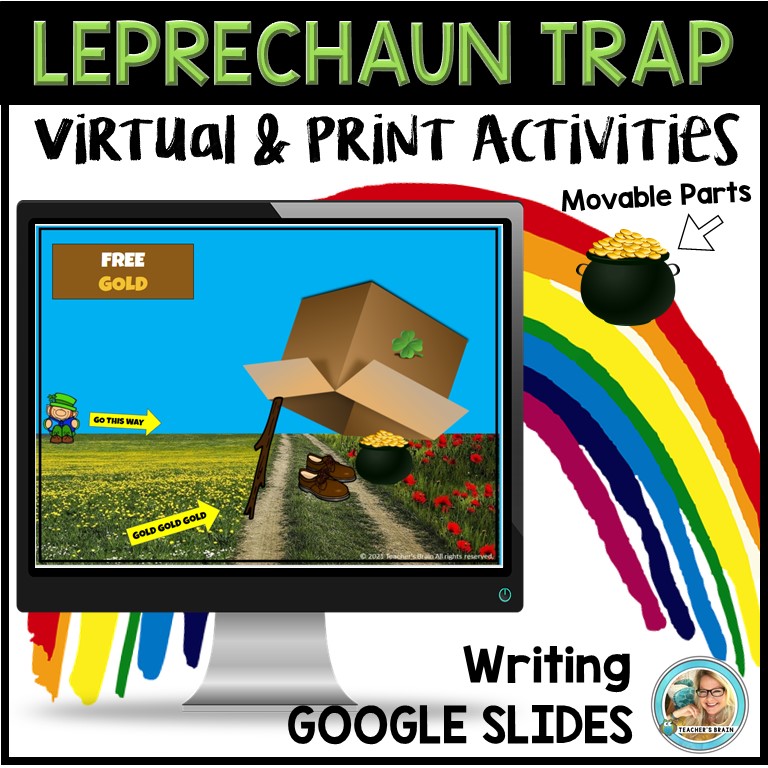 HOW to catch a LEPRECHAUN Writing    Build a Trap    St Patty Day Digital & Print