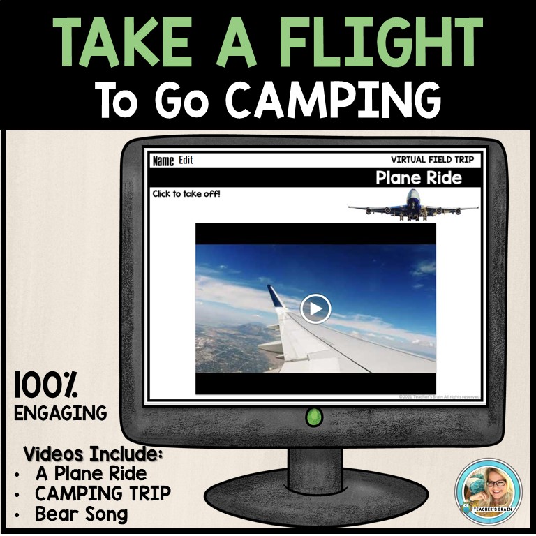 CAMPING Activities Virtual Field Trip - End of the Year Google Slides - Image 2