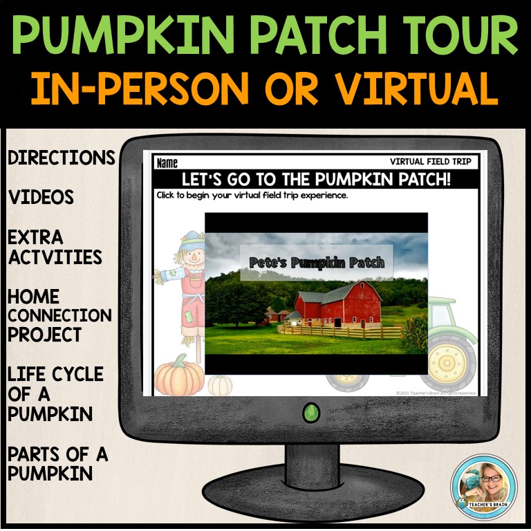 Pumpkin Patch Virtual Field Trip | Writing | Google Slides - Image 3