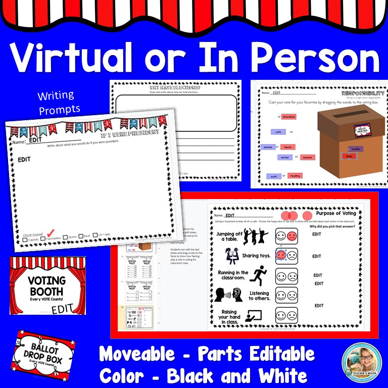 Presidential Election Activities | VOTING Ballot Process | Print or Digital - Image 3