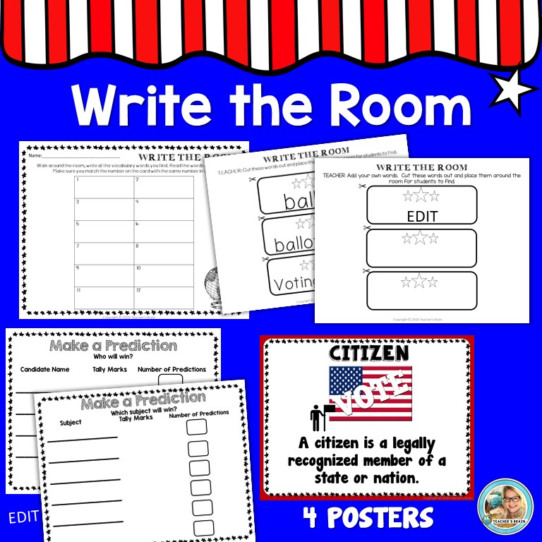 Presidential Election Activities | VOTING Ballot Process | Print or Digital - Image 4