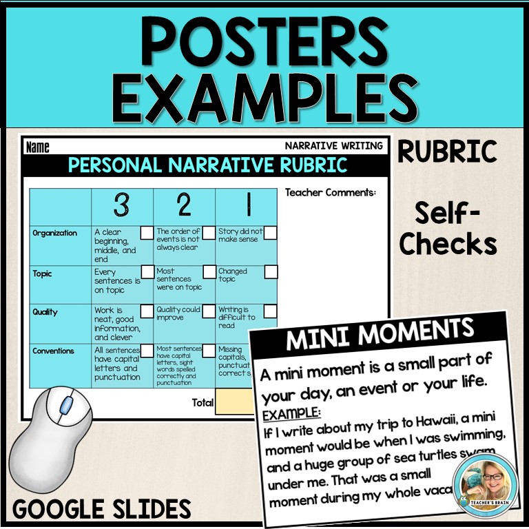 Personal Narrative Writing Unit for First Grade - Google Slides - Image 4