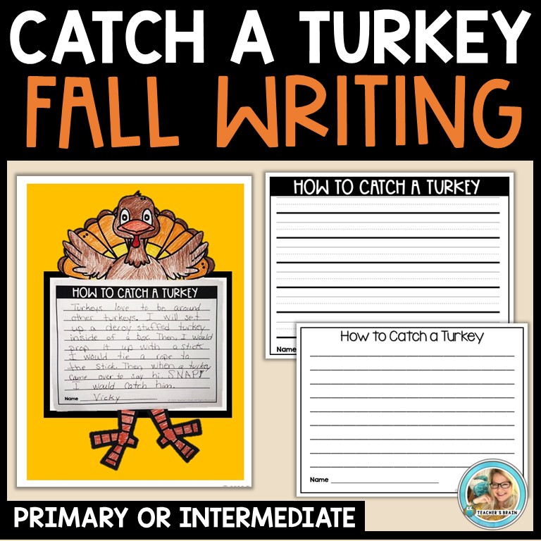 How to CATCH a TURKEY Writing Activities | Trap | Craft - Image 3