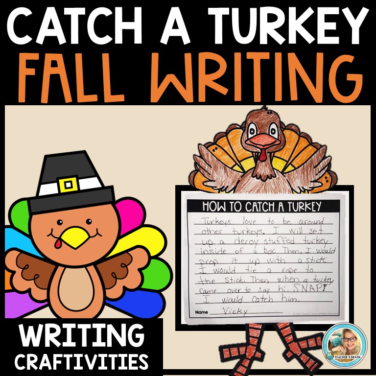 How to CATCH a TURKEY Writing Activities | Trap | Craft