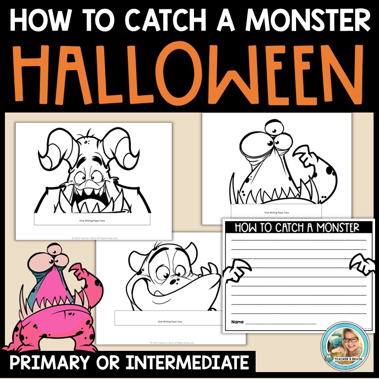 How to CATCH a MONSTER Writing Activities - Trap - Craft - Image 3
