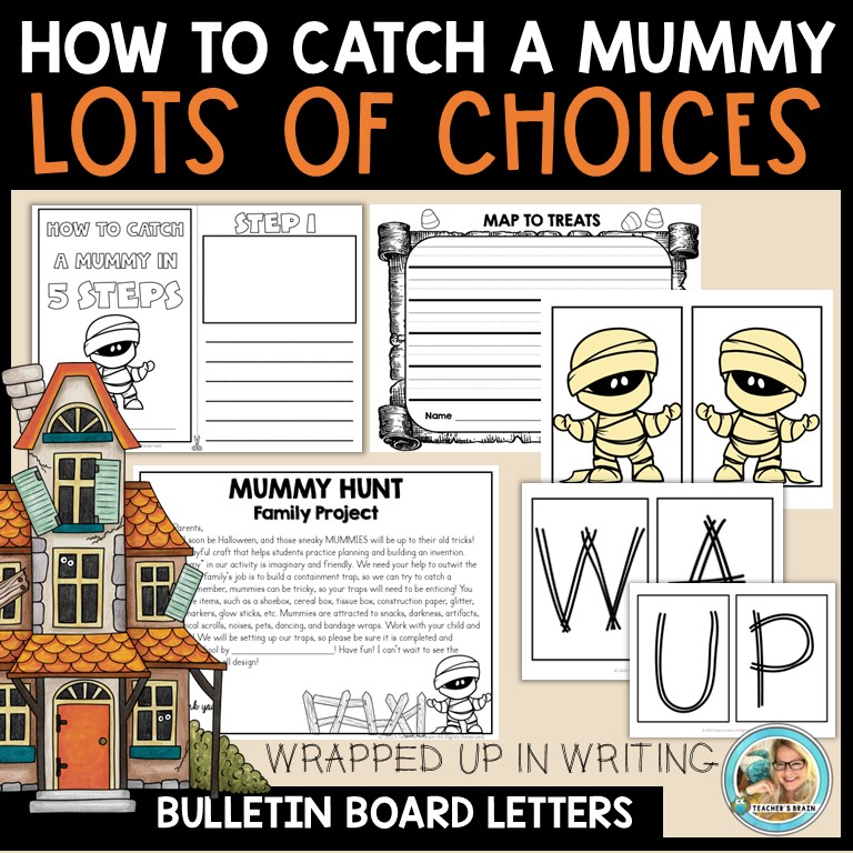 How to CATCH a Mummy Writing Activities | Trap | Craft - Image 4