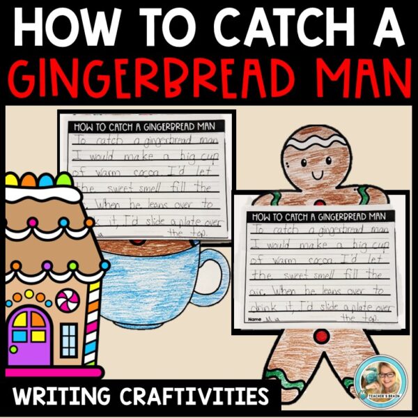 How to CATCH THE GINGERBREAD MAN Writing Activities | Trap | Craft