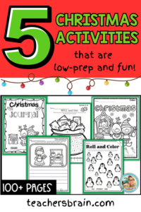low prep christmas activities