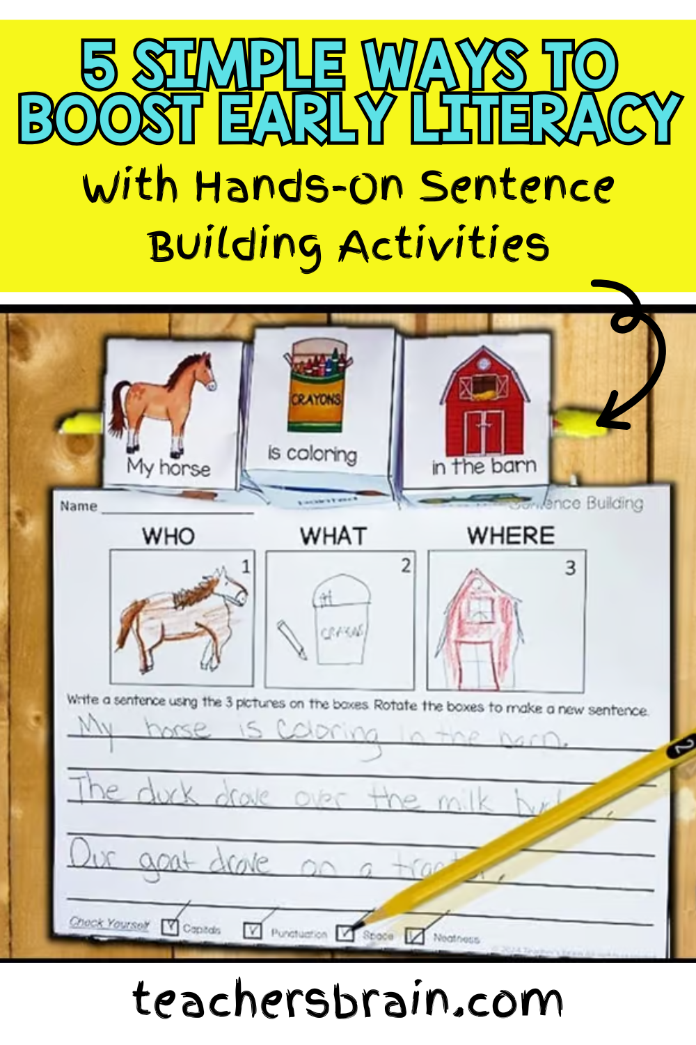sentence building activities