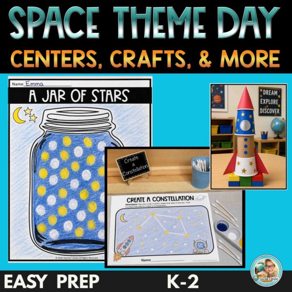 SPACE DAY Activites | End of the Year Theme Days K-2