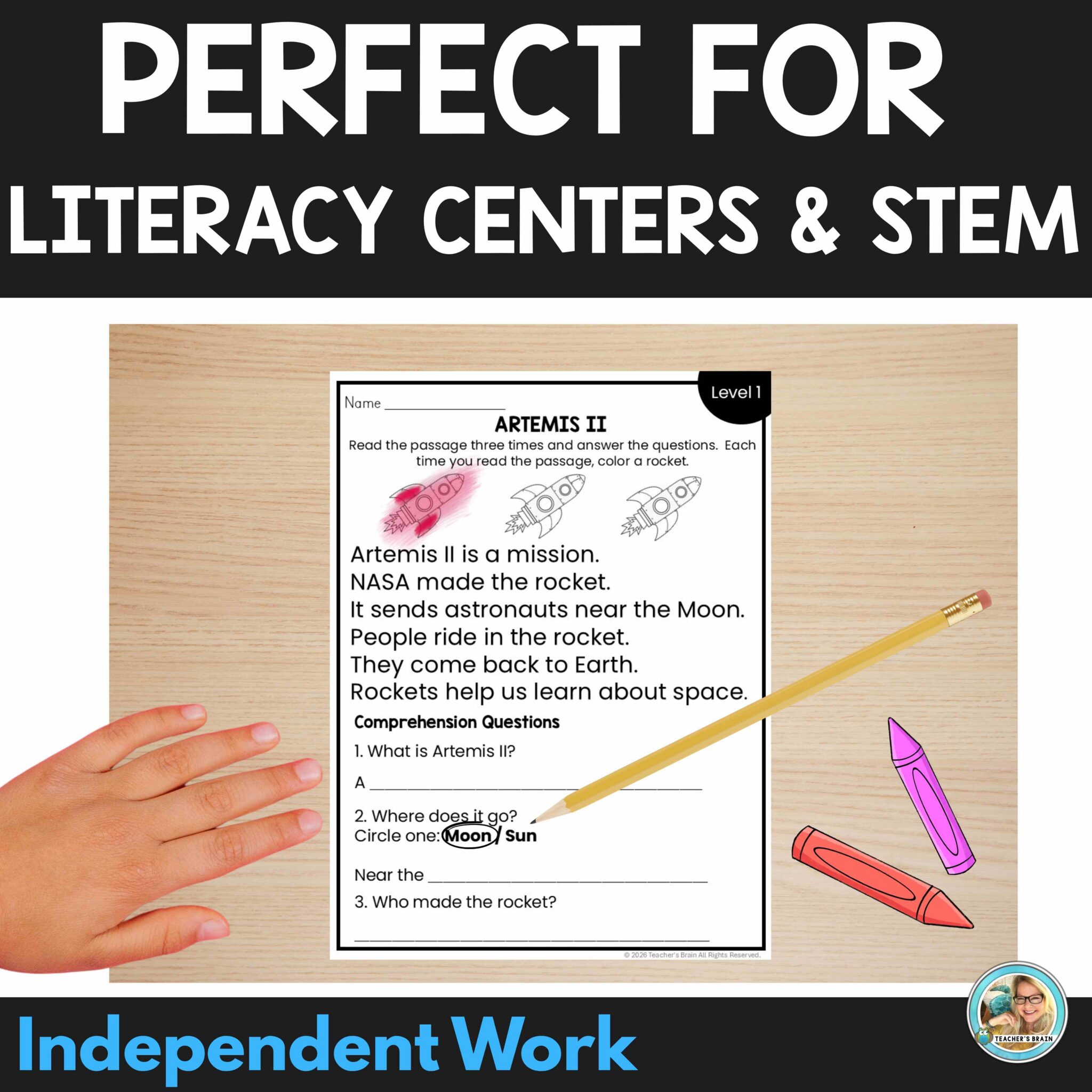 Artemis II STEM Unit K–2 | Space Activities, Reading Comprehension ...