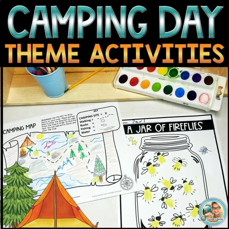 camping themed day for the end of the year
