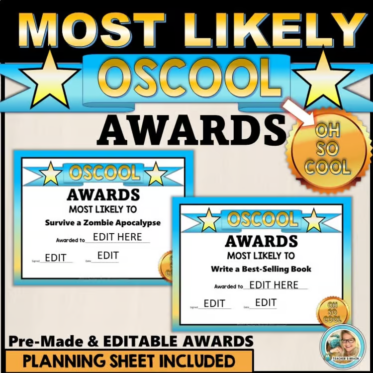 end of the year award ideas
