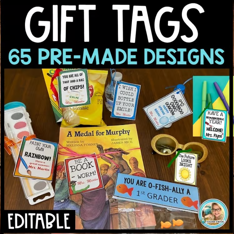 end of the year gift tags