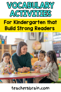 vocabulary activities for kindergarten teacher with students
