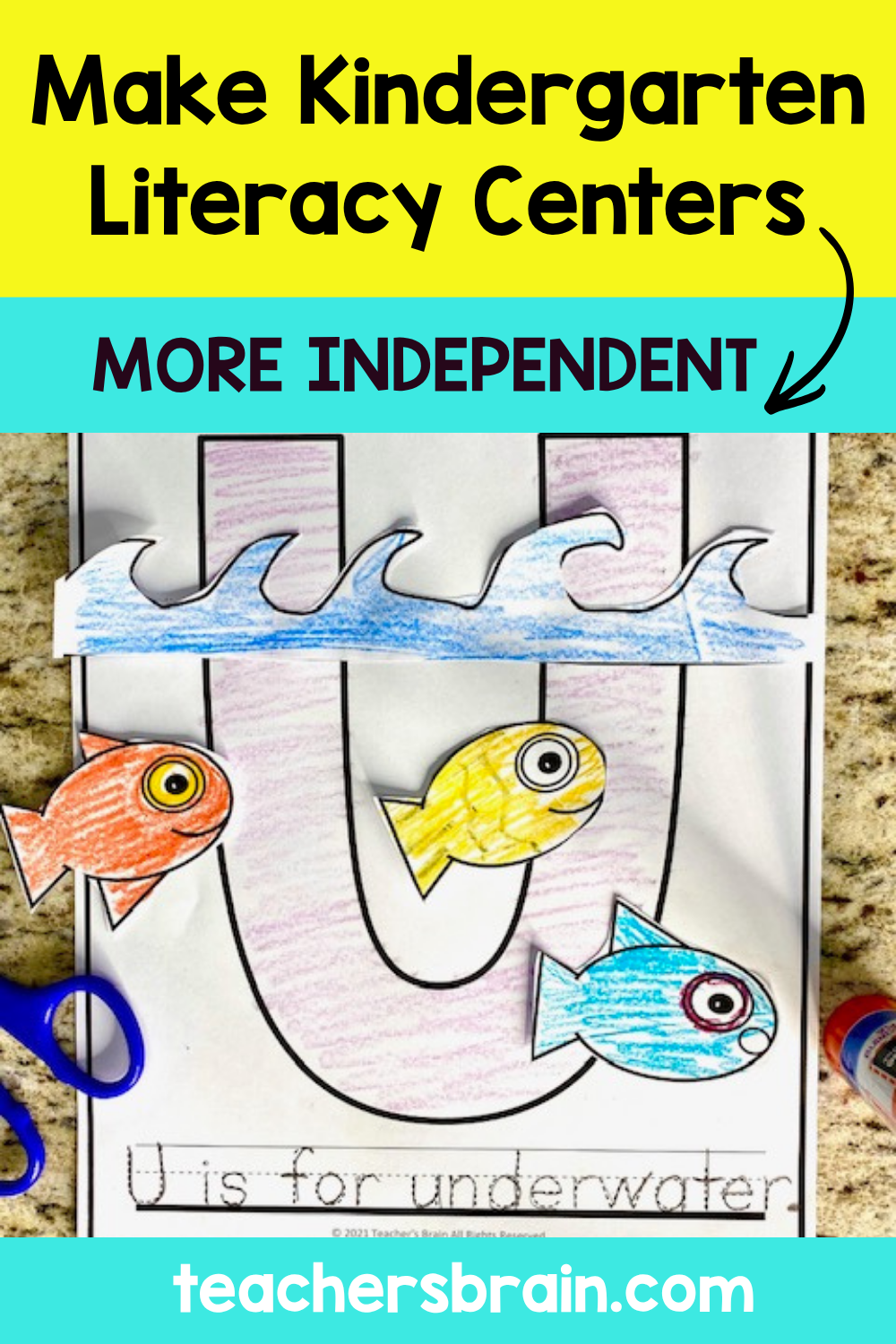 Preview of alphabet worksheets, crafts, and activities for kindergarten literacy centers
