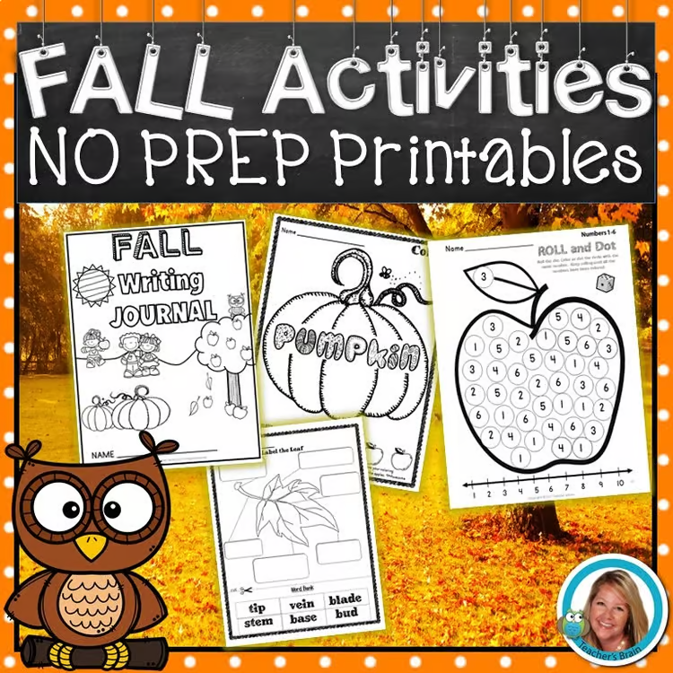 fall activities for elementary students