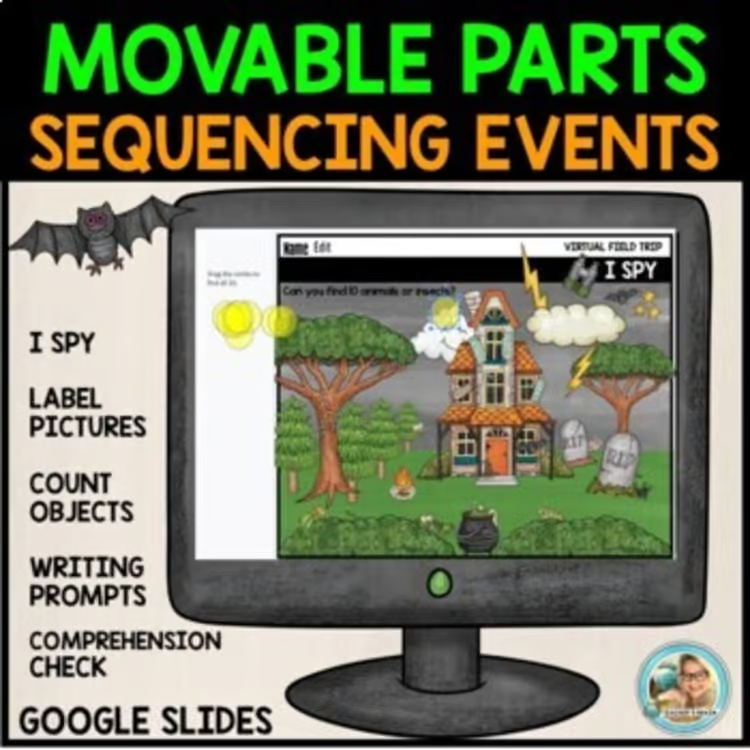 Haunted house writing activity for kindergarten, first grade, and second grade