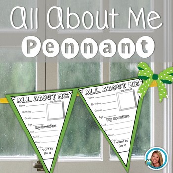 All About Me Pennant – By Teacher’s Brain